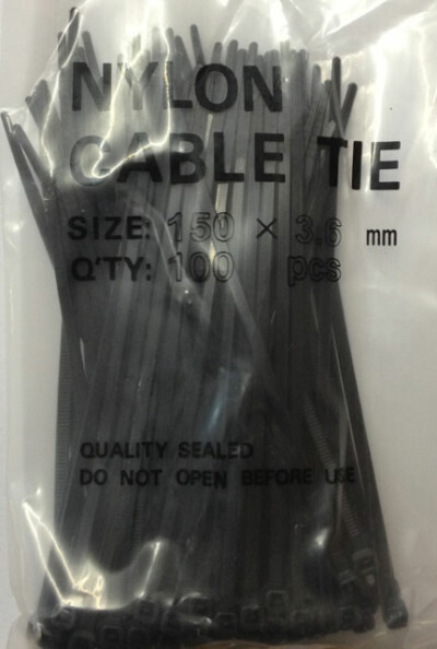 Ruban de câblage nylon noir
