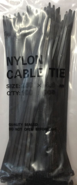 Ruban de câblage nylon noir