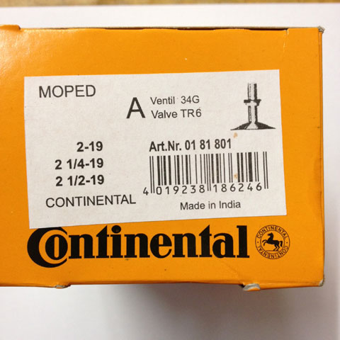 23x2.00-2.25 Schlauch Continental Schrader