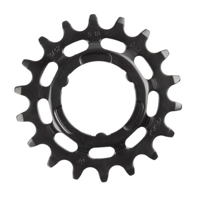 Steckzahnkranz KMC 18 Zähne 1/2"x3/32" schwarz