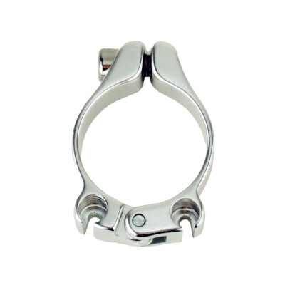 Kabelanschlagbride doppelt Alu silber 31.8mm