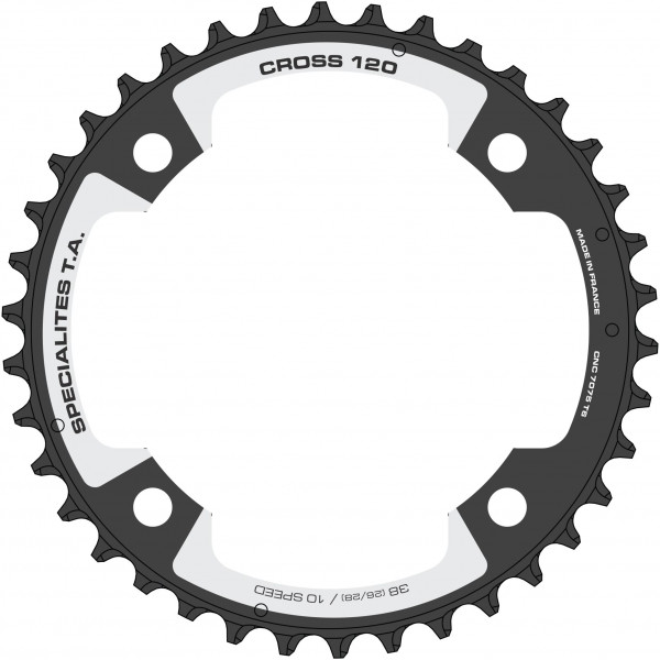 Pignon TA Cross 42 dents 4 trous Ø 120mm