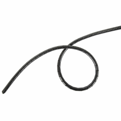 Ruban en spirale polyéthylène ID 4,8mm - AD 6mm noir