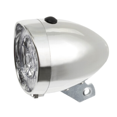 Phares à LED chromées rétro