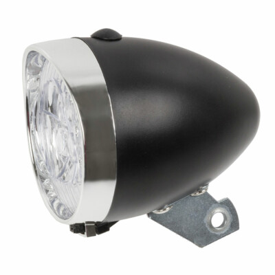 Phares LED noires rétro